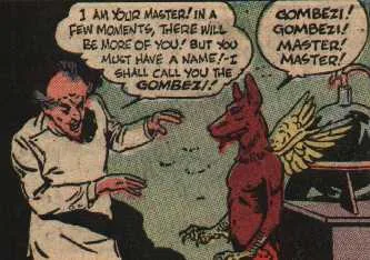 Gombezis comic character