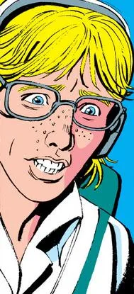 Headset comic character