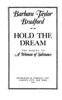 Hold the dream book cover