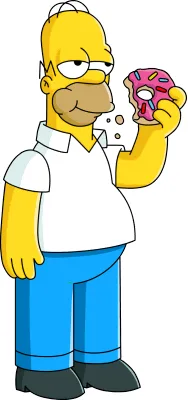 Homer Simpson comic character