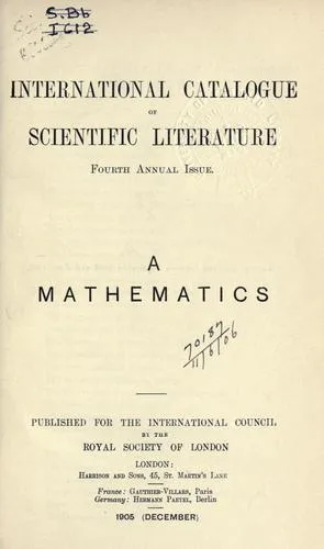 International catalogue of scientific literature, 1901-1914 book cover