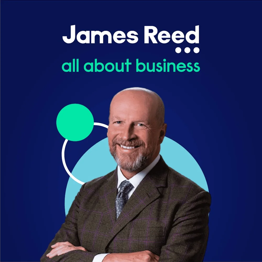 James Reed: all about business podcast cover art