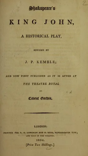 King John book cover