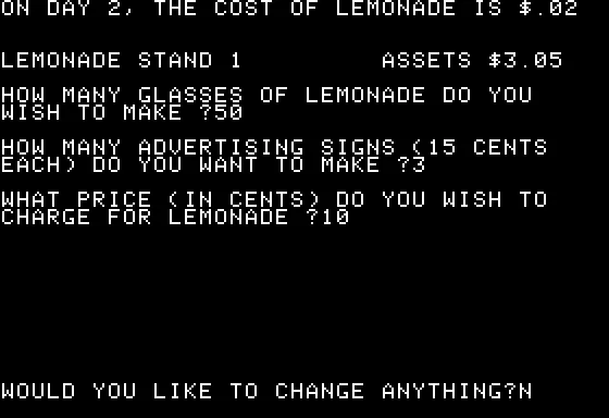 Lemonade Stand