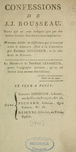 Les confessions book cover