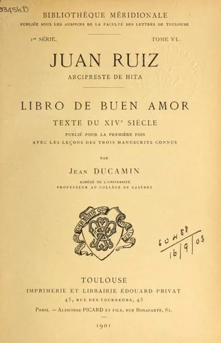 Libro de buen amor book cover