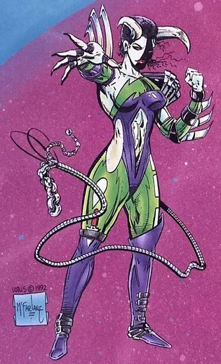 Lotus comic character