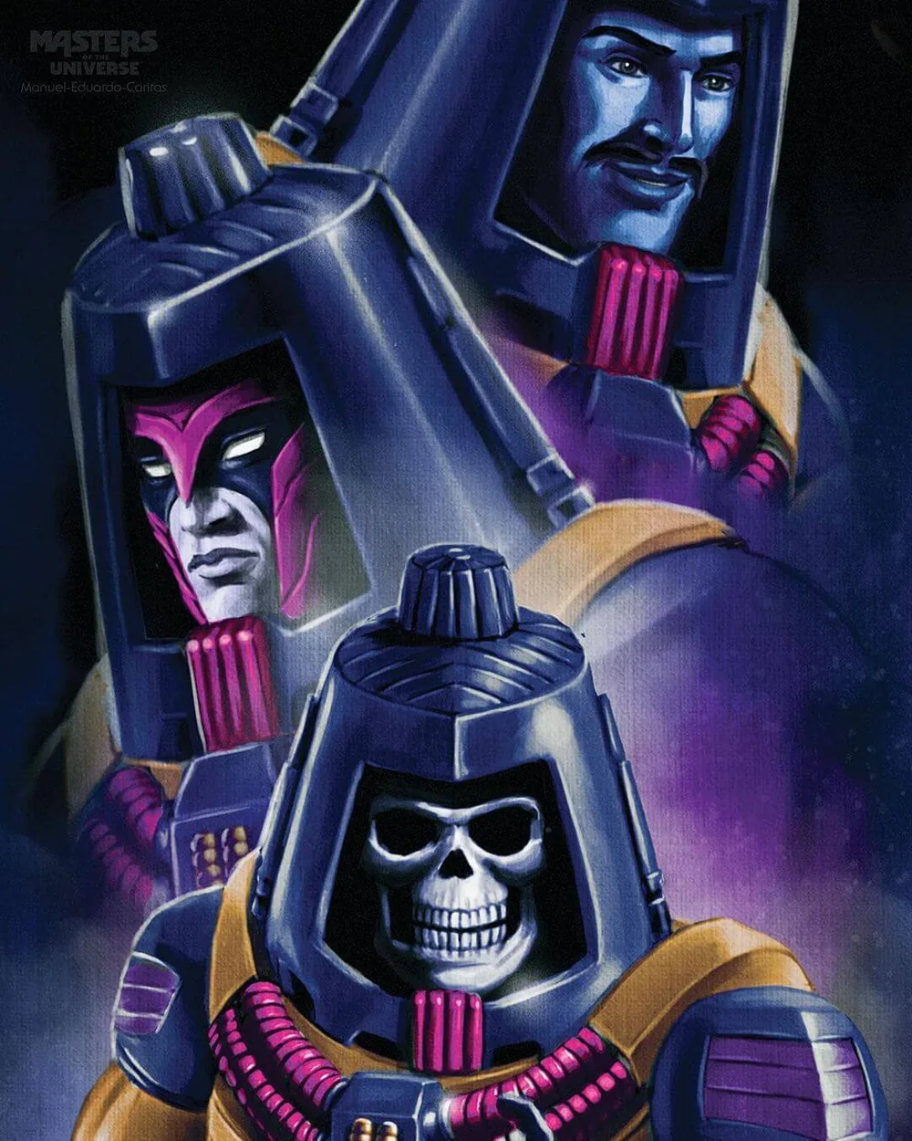 Man-E-Faces comic character