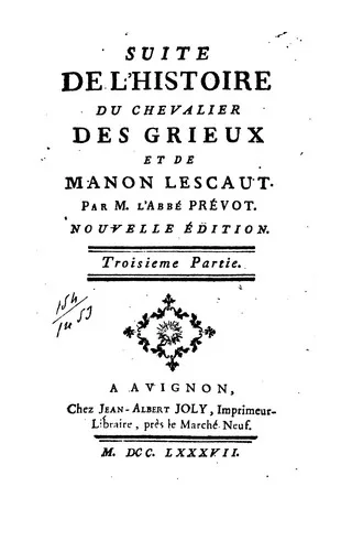 Manon Lescaut book cover