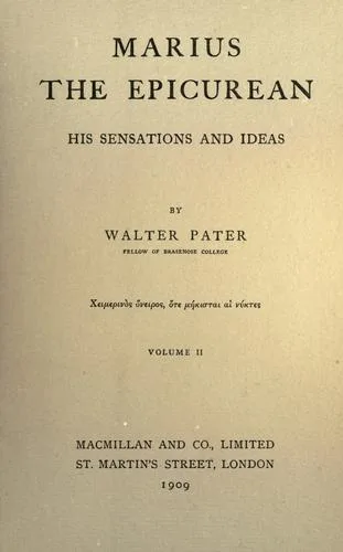 Marius the Epicurean book cover