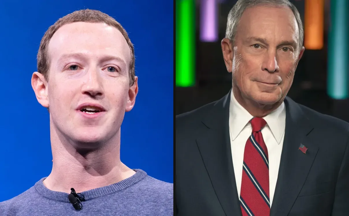 Mark Zuckerberg vs Michael Bloomberg net worth
