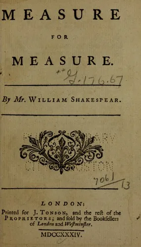 Measure for Measure book cover