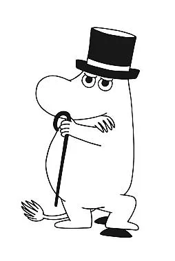 Moominpappa comic character