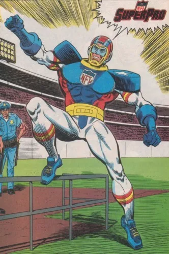 NFL Superpro comic character
