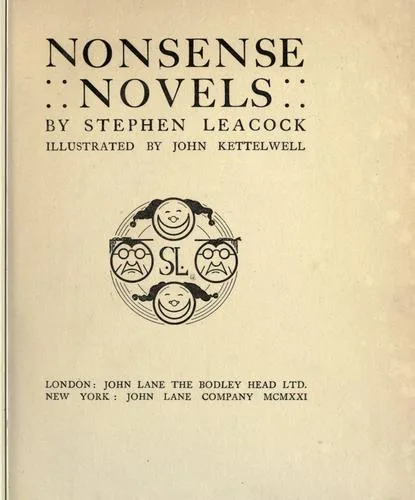 Nonsense novels book cover
