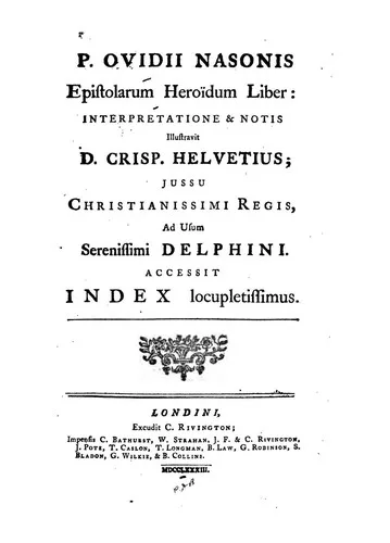 Ovid with an English translation: Heroides and Amores book cover