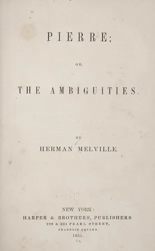 Pierre, or the Ambiguities book cover