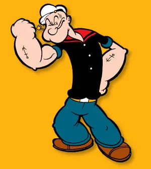 Popeye comic character