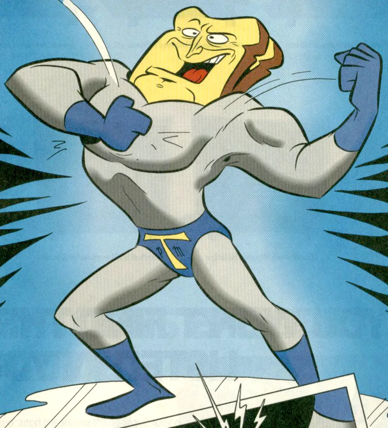Powdered Toast Man comic character
