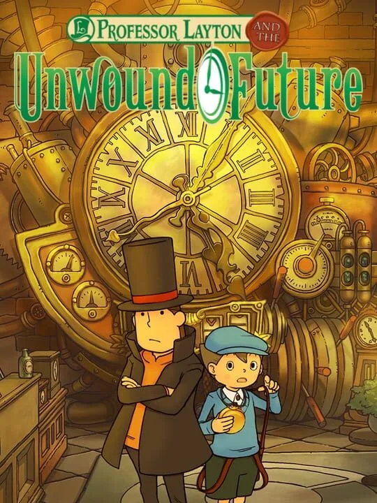 Professor Layton and the Unwound Future cover art