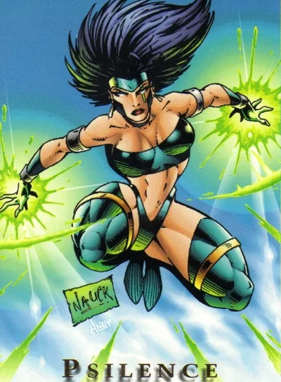 Psilence comic character