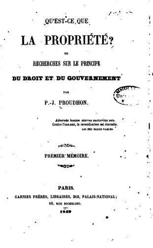 Qu'est-ce que la propriété? book cover