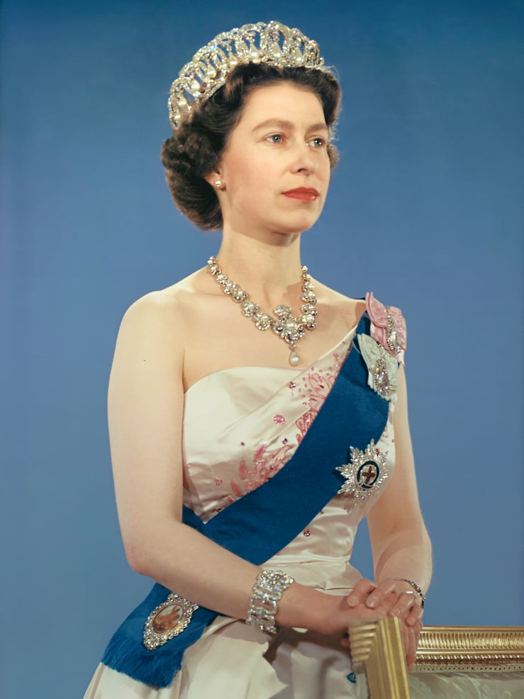 Queen Elizabeth II in a public royal portrait or appearance