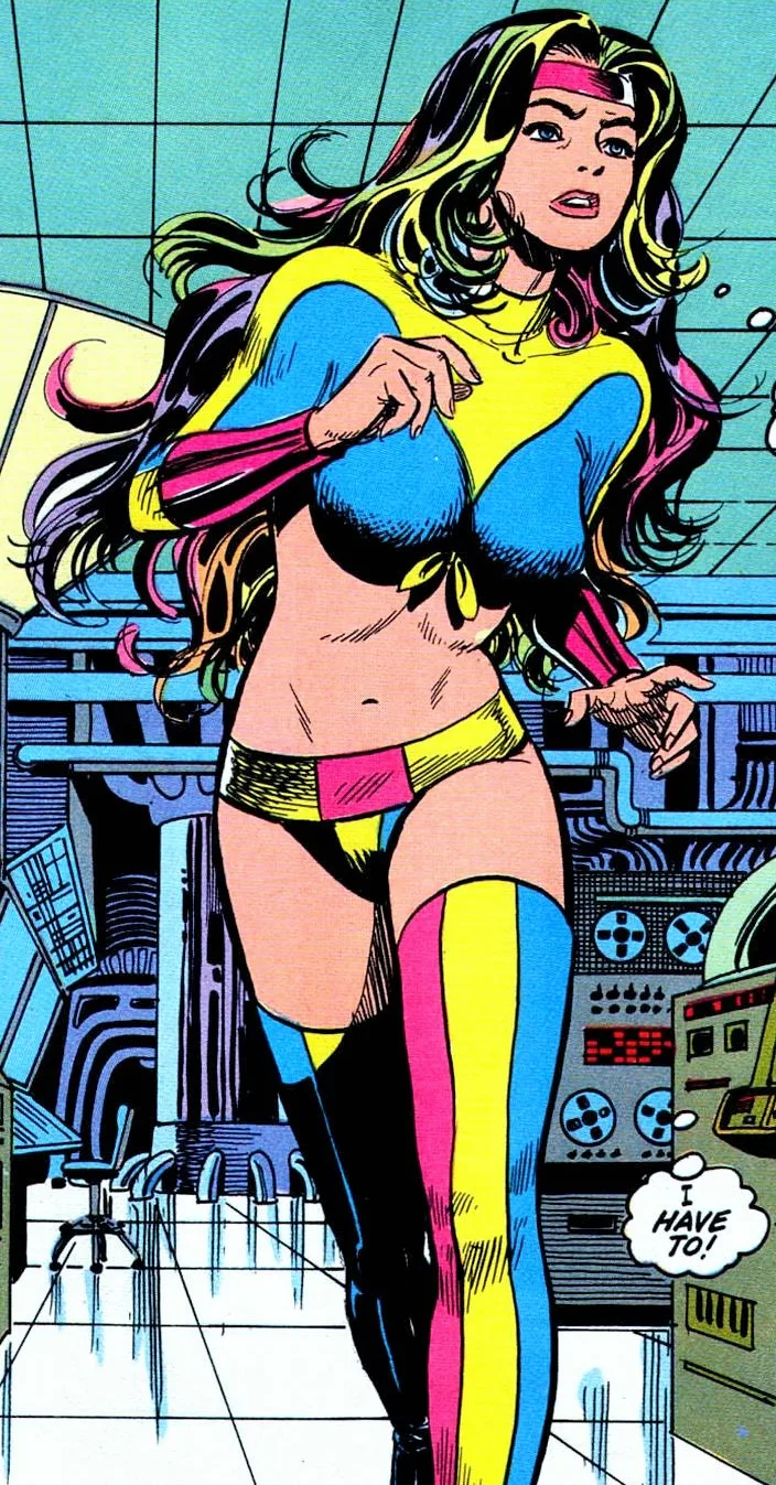 Rainbow comic character