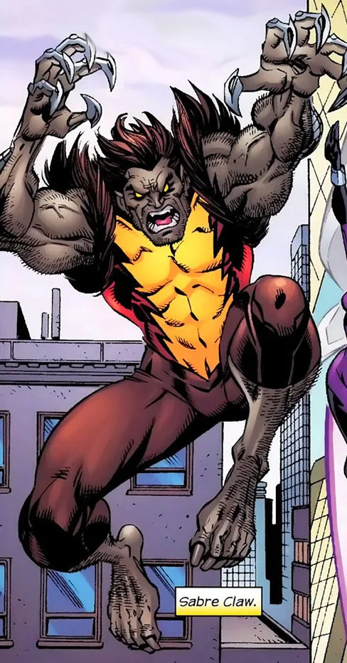 Sabreclaw comic character