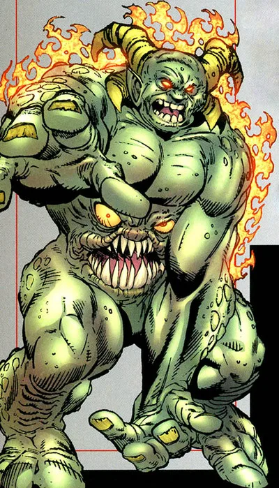 Satannish comic character