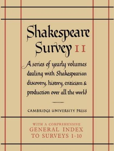 Shakespeare Survey book cover