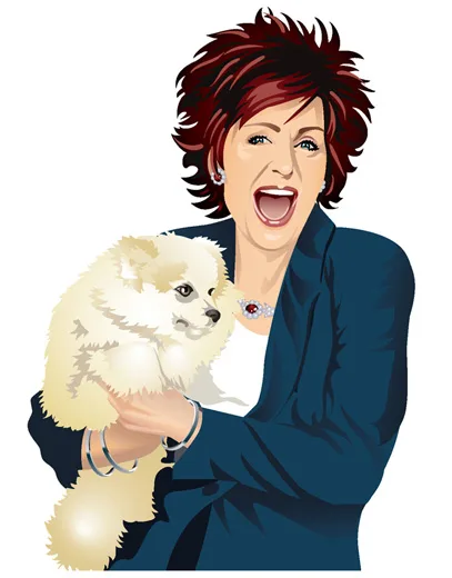 Sharon Osbourne comic character