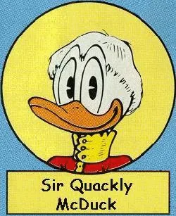 Sir Quackly McDuck comic character