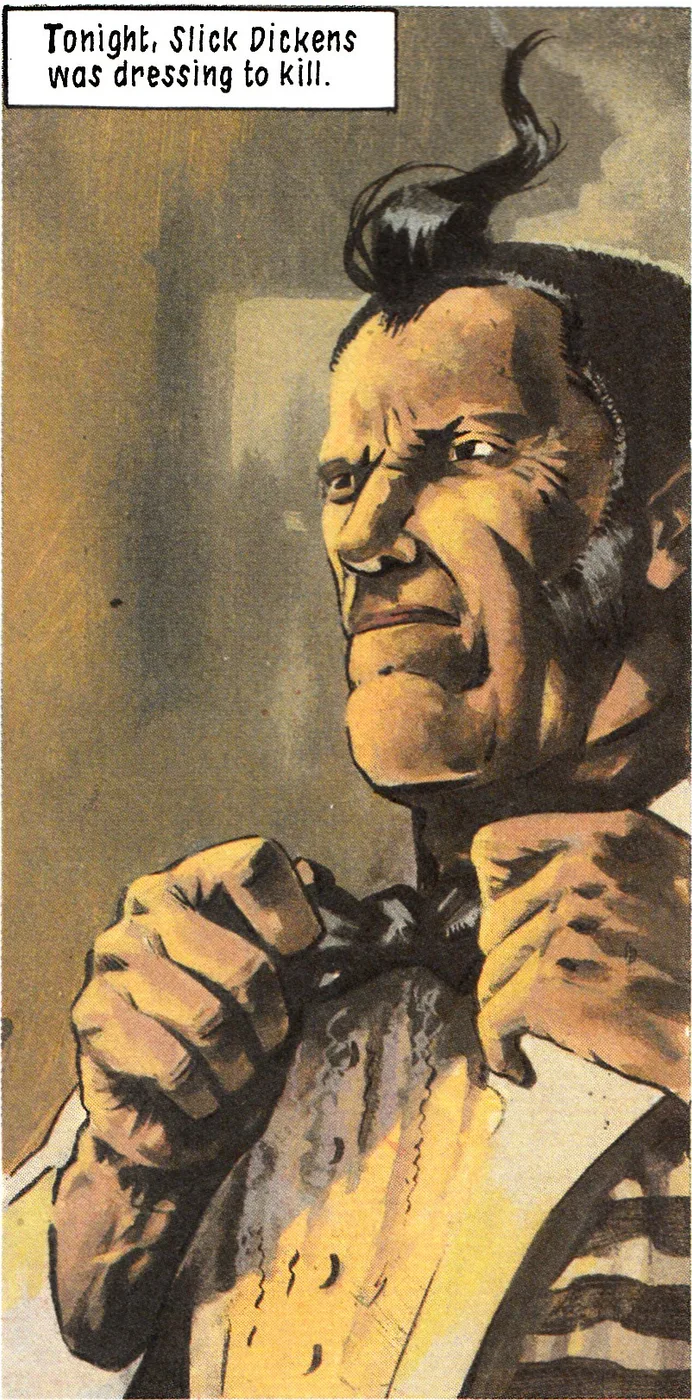 Slick Dickens comic character