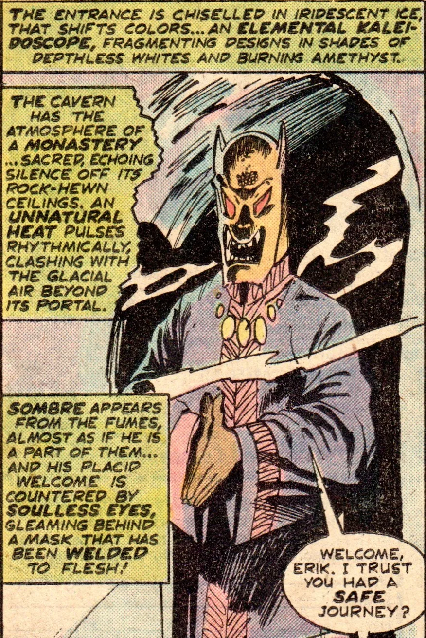 Sombre comic character