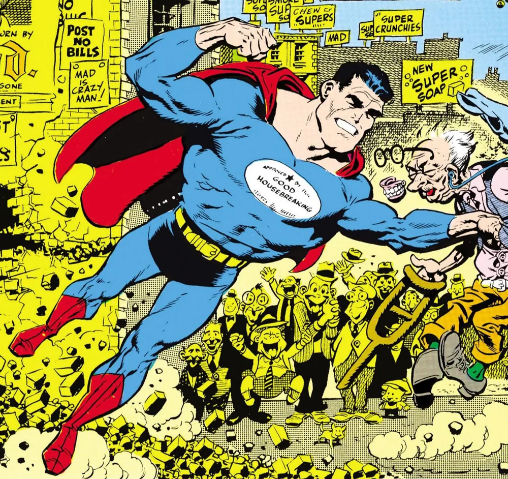 Superduperman comic character