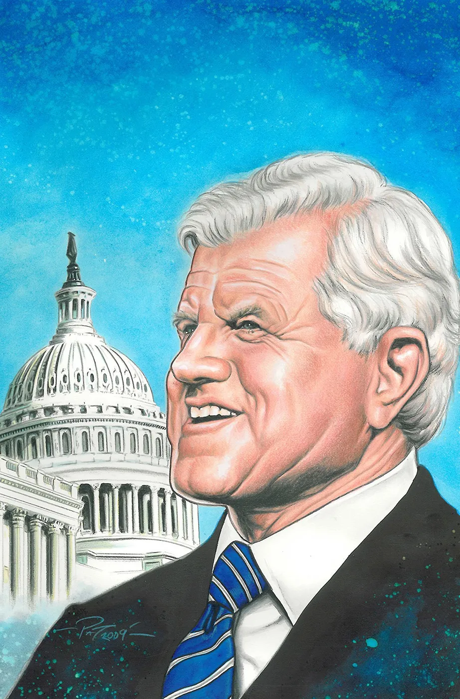Ted Kennedy comic character