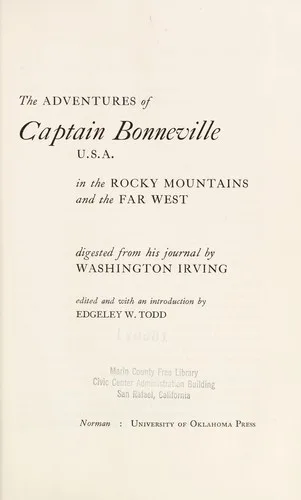 The adventures of Captain Bonneville, U.S.A. book cover