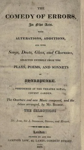 The Comedy of Errors book cover