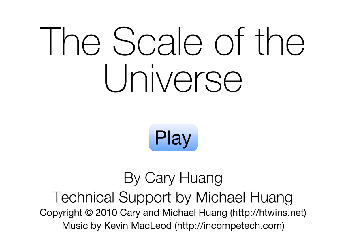 The Scale of the Universe