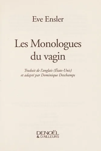 The Vagina Monologues book cover