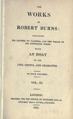 The works of Robert Burns book cover
