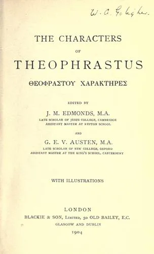 Theophrasti Characteres book cover