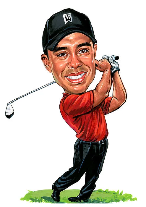 Tiger Woods comic character