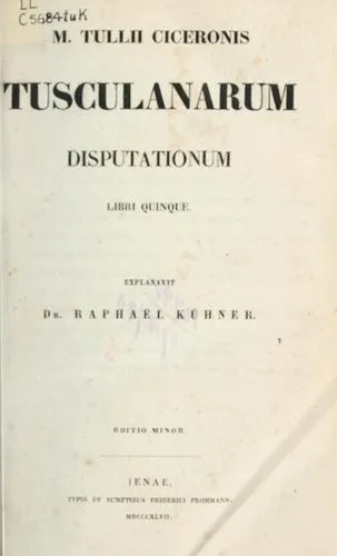 Tusculanae disputationes book cover
