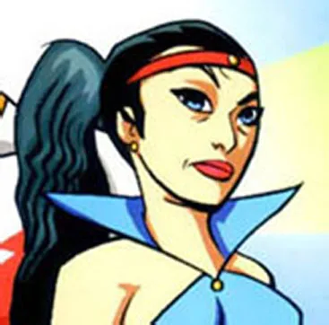 Ultrabright comic character