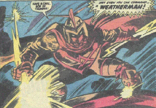 Weatherman comic character
