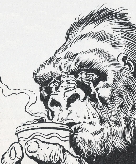 Weeping Gorilla comic character